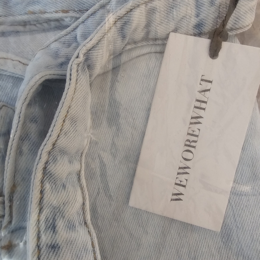 WeWoreWhat Cut Out Skirt in Indigo Comfort Super Light•XL•NWT - Picture 13 of 14